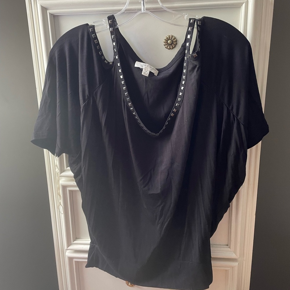 Dressy cold shoulder top